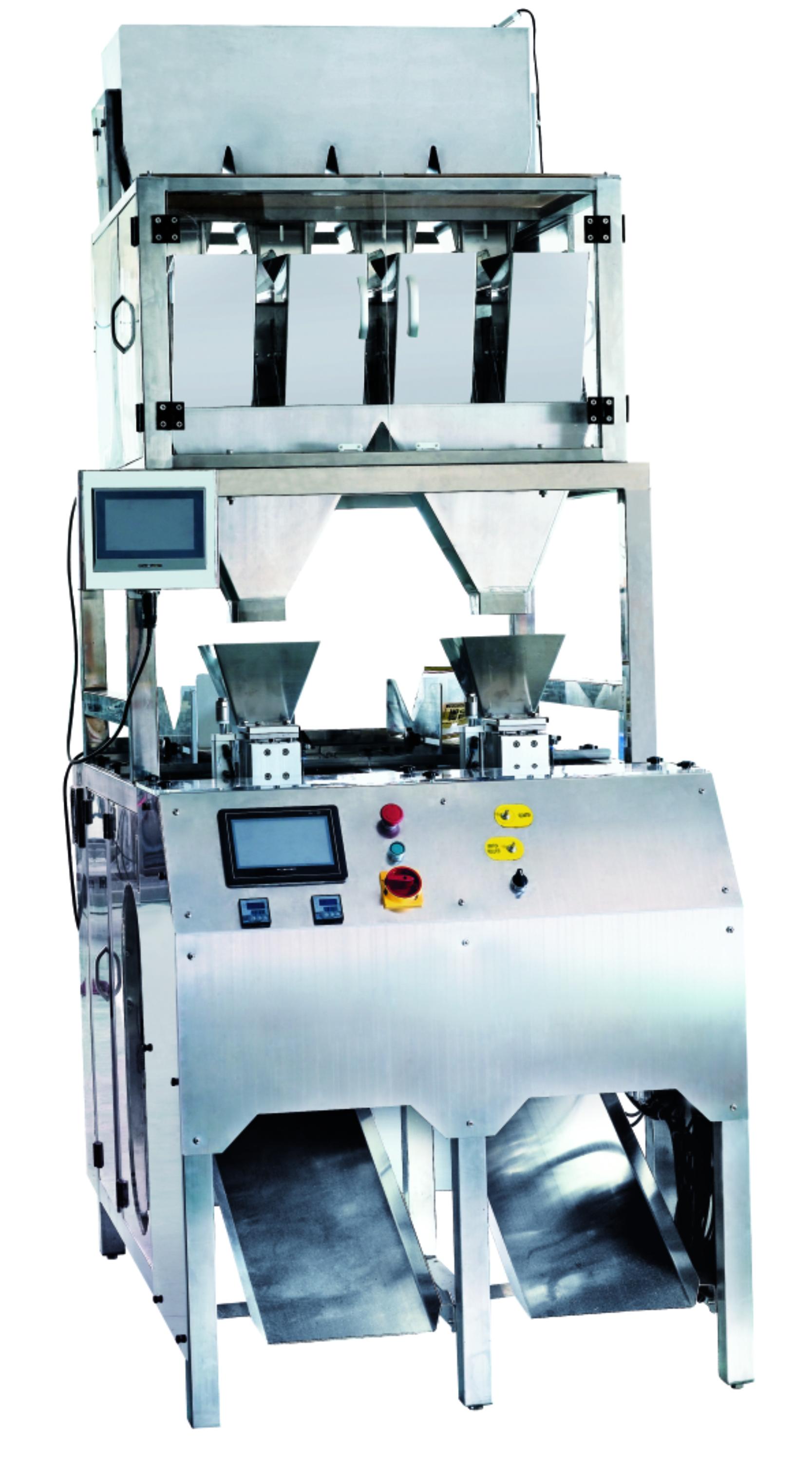 6500 Gram 4 Head Linear Weigher Machine For Chocolate