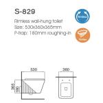 Modern Design Wall Mounted WC Toilet Bowl White Hanging Ceramic Washroom Hotel