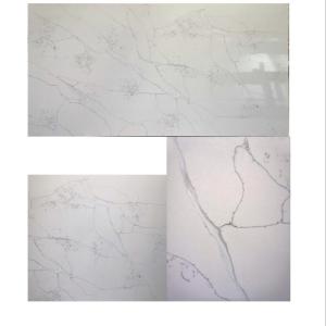 Quality 3200×1800×18MM White Calacatta Quartz Stone Leathered Treatment wholesale