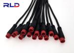PVC Rubber Male Female 2 Pin IP65 Waterproof Cable Splitter