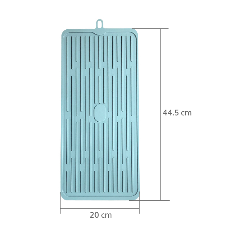 2019 Amazon Hot Selling Heat Resistant Eco-Friendly Silicone Dish Drying Mat Easy Clean Dishwasher Safe