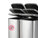 Smudge Proof 5.28 Gallon Foot Pedal Trash Can