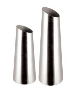 Quality Oblique Stainless steel flower vase SHKT-4110-11,metal vase wholesale