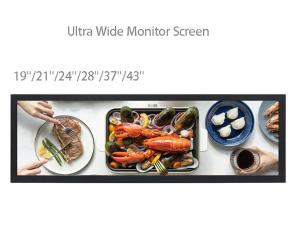 Quality High Brightness Custom 19-43inch Long Strip Bar Lcd Display Panel wholesale