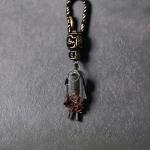 Black Color Wukong Flat Keychain 2D Acrylic Pendant for Backpack Car Key Laptop