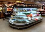1500mm Height Semi Multideck Island Chiller Round Style Remote Type