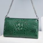 Genuine Alligator Leather Female Flap Bag Lady Small Purse Authentic Crocodile