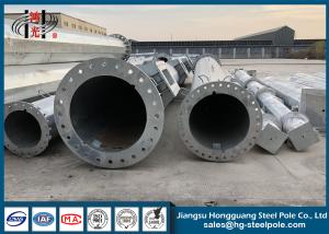 Quality Hot Roll Galvanized Hexagon Steel Tubular Pole For Electricity Distribution wholesale