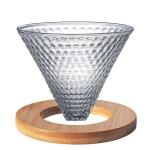 Heat Resistant Glass Coffee Dripper Cup Sustainable for Travel Office or Cafe