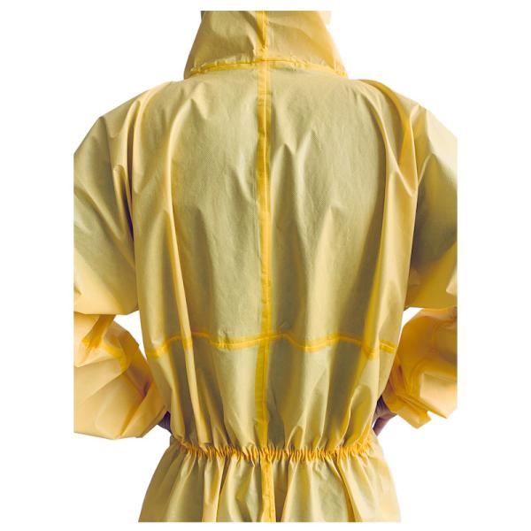 Nonwoven Chemical Nuclear Disposable Protection Coveralls Type 3 4 For Industry