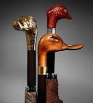 Black Walnut Wood Handle Umbrella Women Carved Umbrella Waterproof