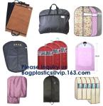 Vinyl Garment Suit Bag With Pocket,Printed Zipper Garment Clothing Fodable Bag