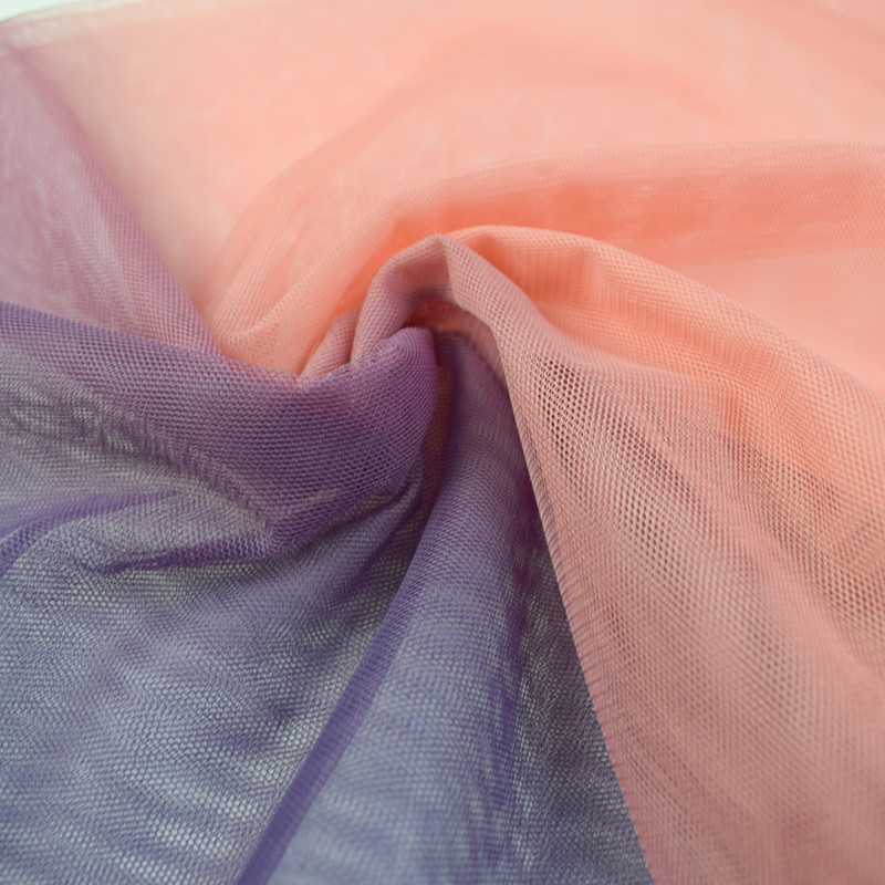 100% Nylon Soft Tulle Fabric Warp Knitted For Bridal Wedding Dresses