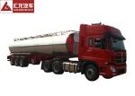 Food Grade Milk Tank Trailer Dual Line Brake System Automatic Flux Valve