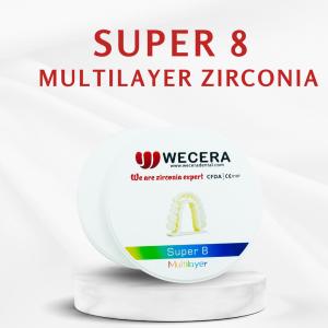 Quality 98mm/95mm Multilayer Preshaded Zirconia Dental Blank for Dental Labs CAD/CAM wholesale