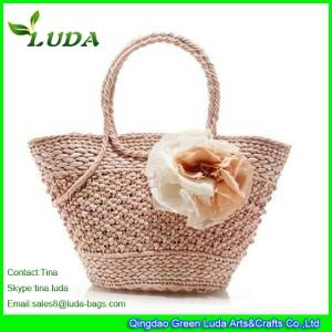 Quality LUDA Cornhusk Straw Totes Handmade Straw Bags wholesale