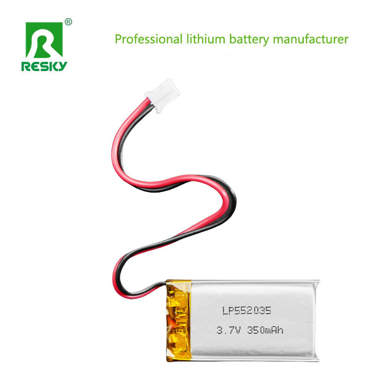 Lithium Ion Battery Cell 502035 3.7v 350mAh Solar Rechargeable Lipo Battery Pack