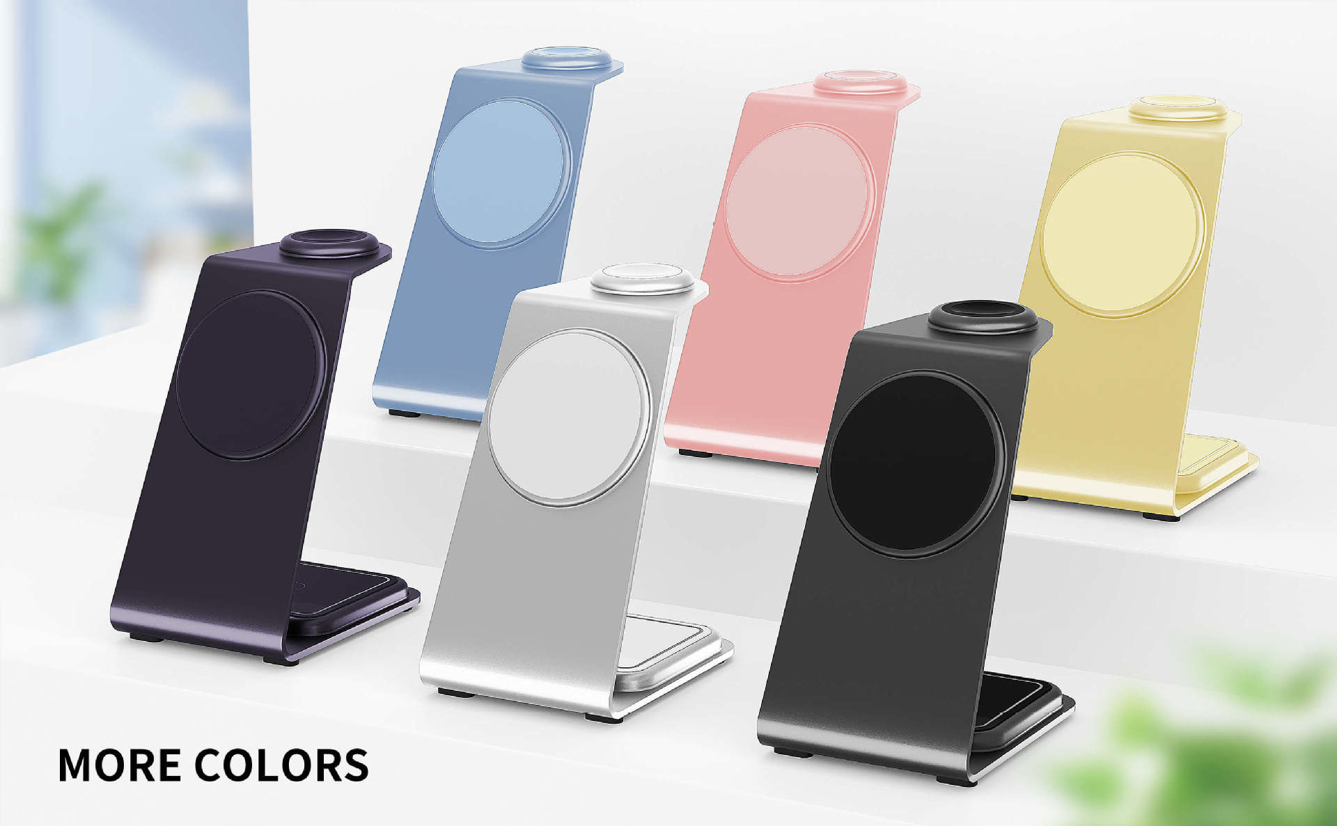 Magnetic Aluminum Alloy Wireless Charging for Smart Devices USB-C Input Custom Logo Support