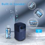 Outdoor / Indoor Rechargeable Mini DLP Projector Smart Android 9.0 Built In