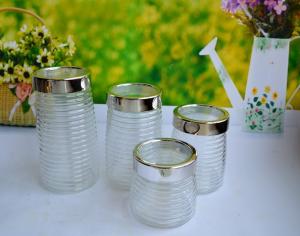 Quality SET OF 4 PCS GLASS CANISTER wholesale