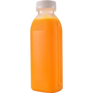 Quality Milk / Tea / Juice Plastic Honey Bottle 350ml Volume Clear Color With Screw Cap wholesale