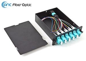 Quality Aluminum 12 Fiber MTP Cassette Module MTP-12 To 6 X LC Duplex OM3 Standard Male wholesale
