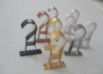 Metal Aluminum 9cmx5.5cm Black Curtain Pole Brackets