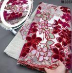 Supoo 2023 Luxury Velvet Lace for Wedding Embroidery Velvet Fabric Tulle Lace