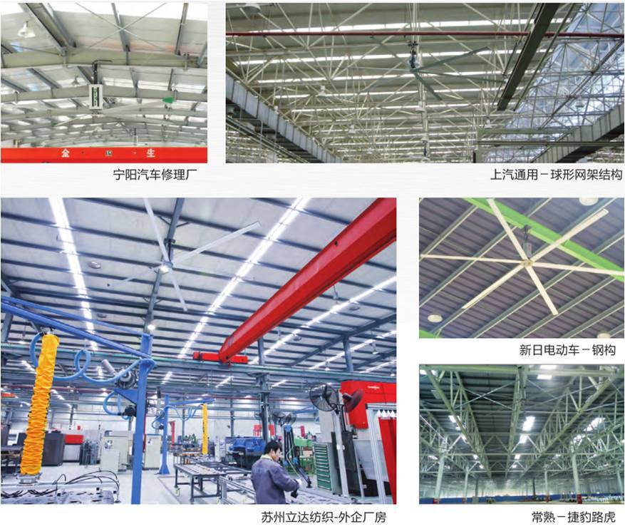 24 FT Large Industrial Ceiling Fan 6 Blades