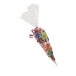 Bacteria Resistant Plastic Packaging Treat Bags , Transparent Cone Shaped Sweet