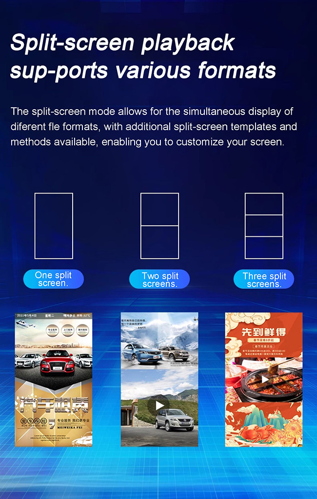 Indoor Advertising Player Signage with Customizable Aluminum Alloy Frame and Advanced Android Operating System