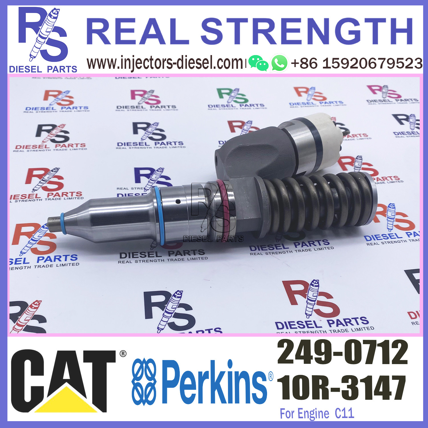 Diesel Engine Parts 249-0712 C13 C11 Fuel Injector 249-0712 for Excavator