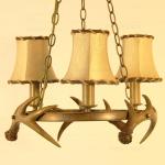 Art deco antler hanging chandelier light for home farmhouse lighting (WH-AC-25)