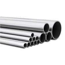 Cheap Natural Silver Color Round Steel Pipe , Welded Steel Pipe Nitric Acid Resistant for sale