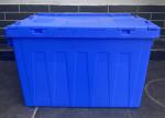 Impact Resistance Plastic Attached Lid Containers For Industrial