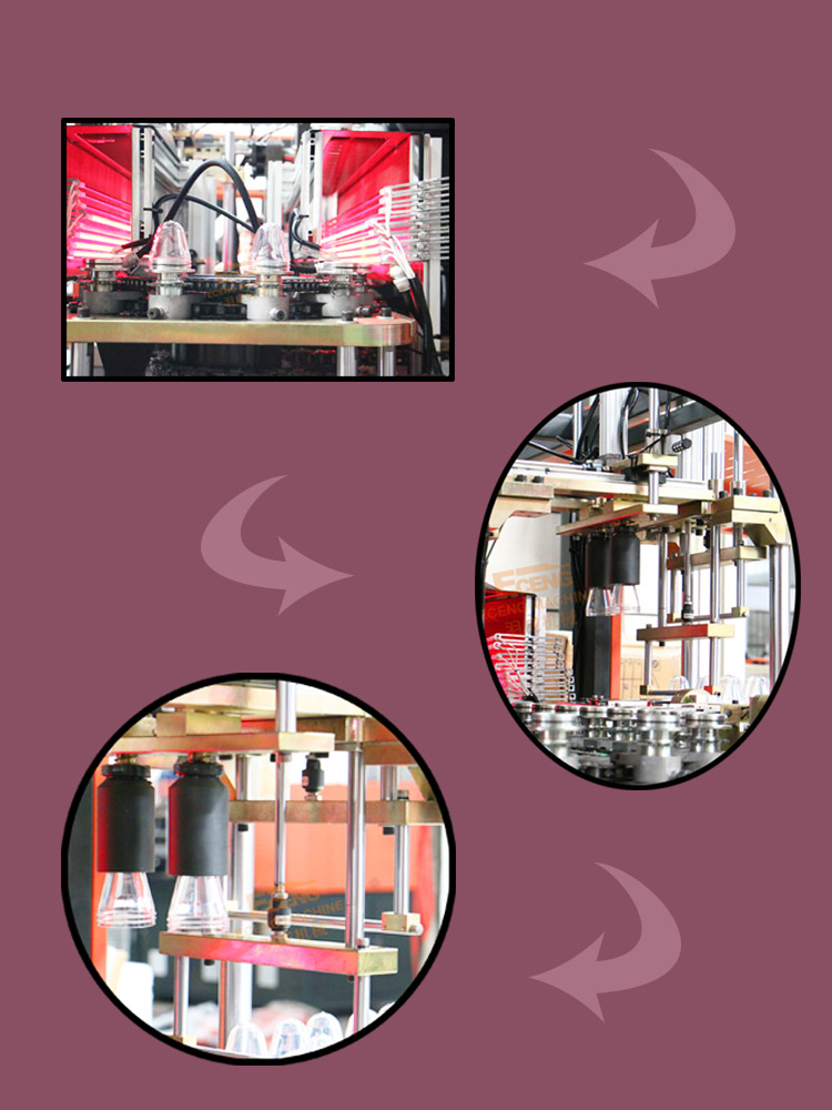 Automatic PET Jar Making Machine J2 Bottle Blowing For Candy Food Jar