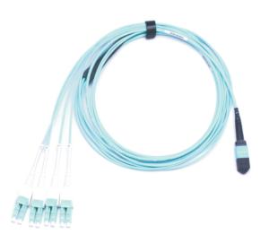 Quality 8 Core Multimode Fiber Optic MPO MPO LC SC LSZH 8F FANOUT OM2 Purple wholesale