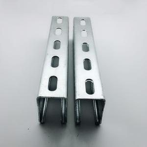 Quality 41mm 304 Slotted Galvanized Metal Strut Channel ASTM Stainless Steel C Shaped Channel wholesale