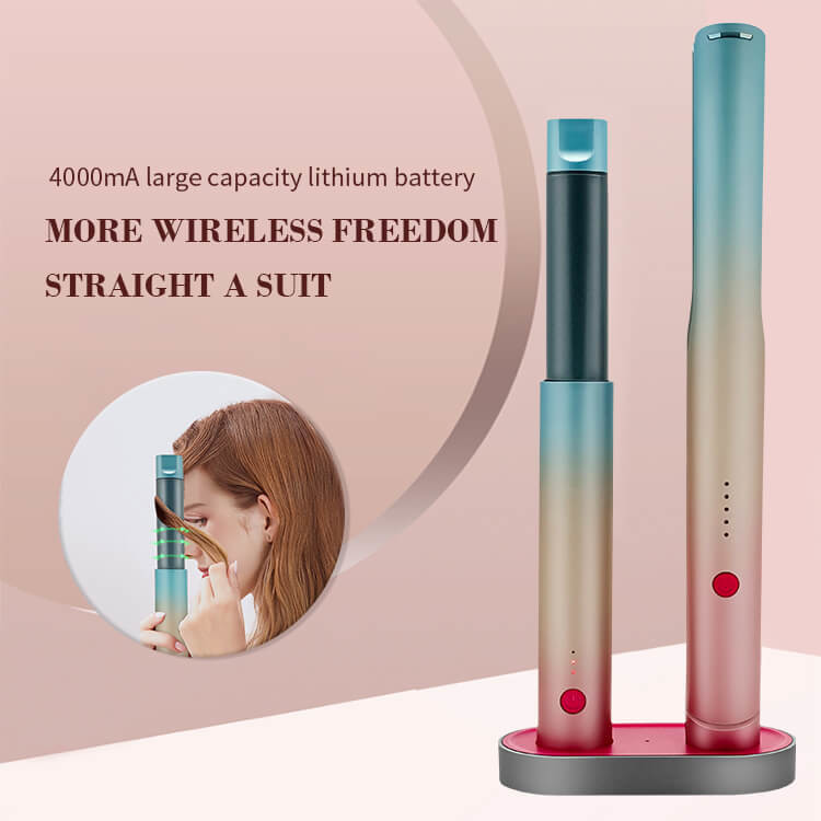 Hair Straightener And Curling Iron Set Cordless Travel Hair Straightener