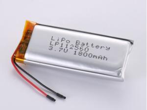 Quality LP112560 3.7V 1800MAH li ion battery manufacturers Chemical Composition Lithium Polymer Battery with Overdischarge Protection and 1 wholesale
