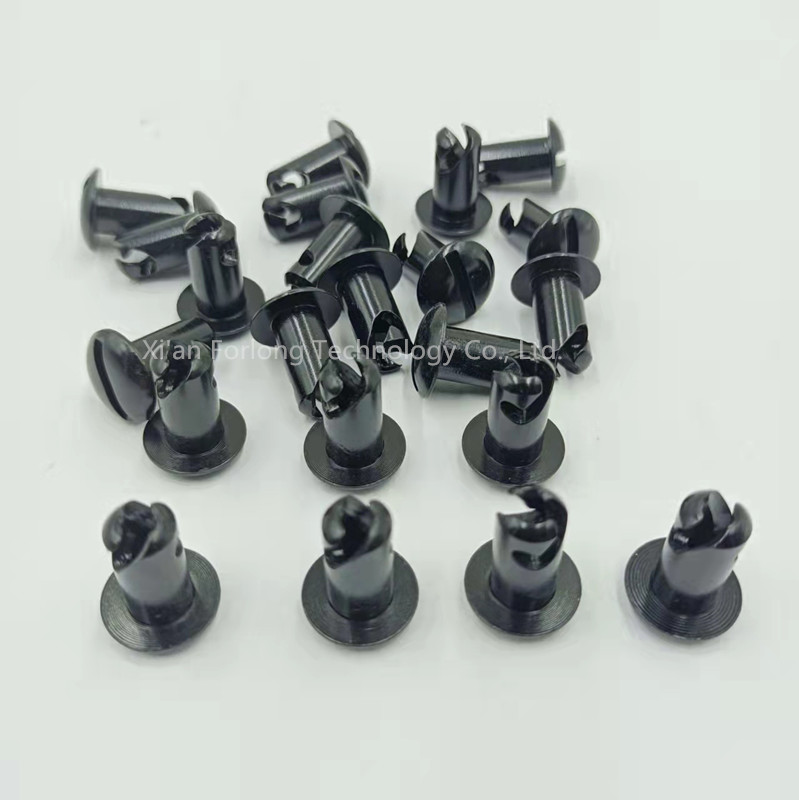 Universal Car Fitment Steel Dome Head Quarter Turn Buttons Dzus 5/16"*0.5" Black with Easy Installation