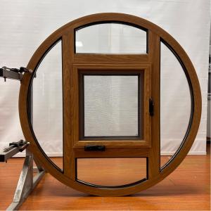 Quality Thermal Break Aluminum Circle Casement Windows Customized Product Double Tempered Glass wholesale