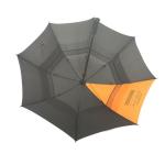 30 Inch Wind Vent Windproof Golf Umbrellas Rubber Coating Handle In Black &