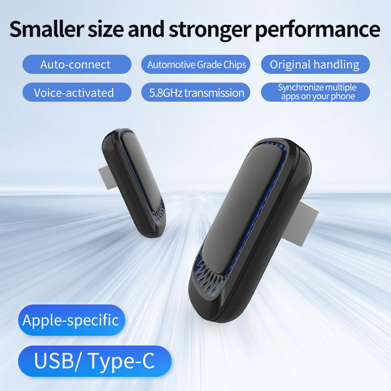 Magic Wireless Carplay Ai Box Mini RGB Light USB Type-C Port Z1RGB
