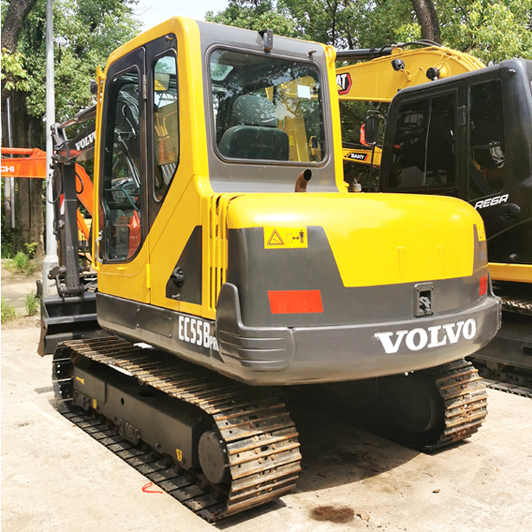 5 Ton Volvo EC55B Excavator in Good Condition with Direct Injection Engine from Korea