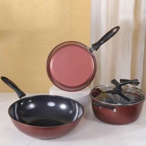 Quality Non Stick Multifunctional Kitchen Cast Iron Cookware Set With Bakelite Handle wholesale