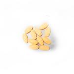 OEM Orange Flavor Plastic Free Toothpaste Tablets Zero Waste Oval Shape