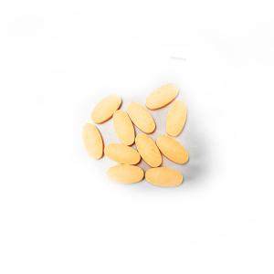 Quality OEM Orange Flavor Plastic Free Toothpaste Tablets Zero Waste Oval Shape wholesale