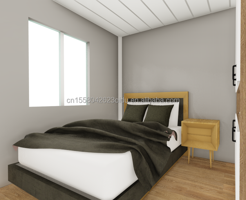 Container Houses Modern Design for Quick and Affordable Assembly of 3 Rooms 2 Bathrooms Prefabricated House