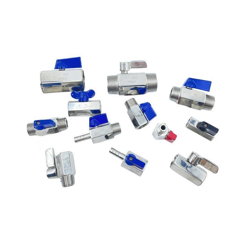 304 316 Stainless Steel Threaded Ball Valve, Mini Ball Valve M/M M/F F/F